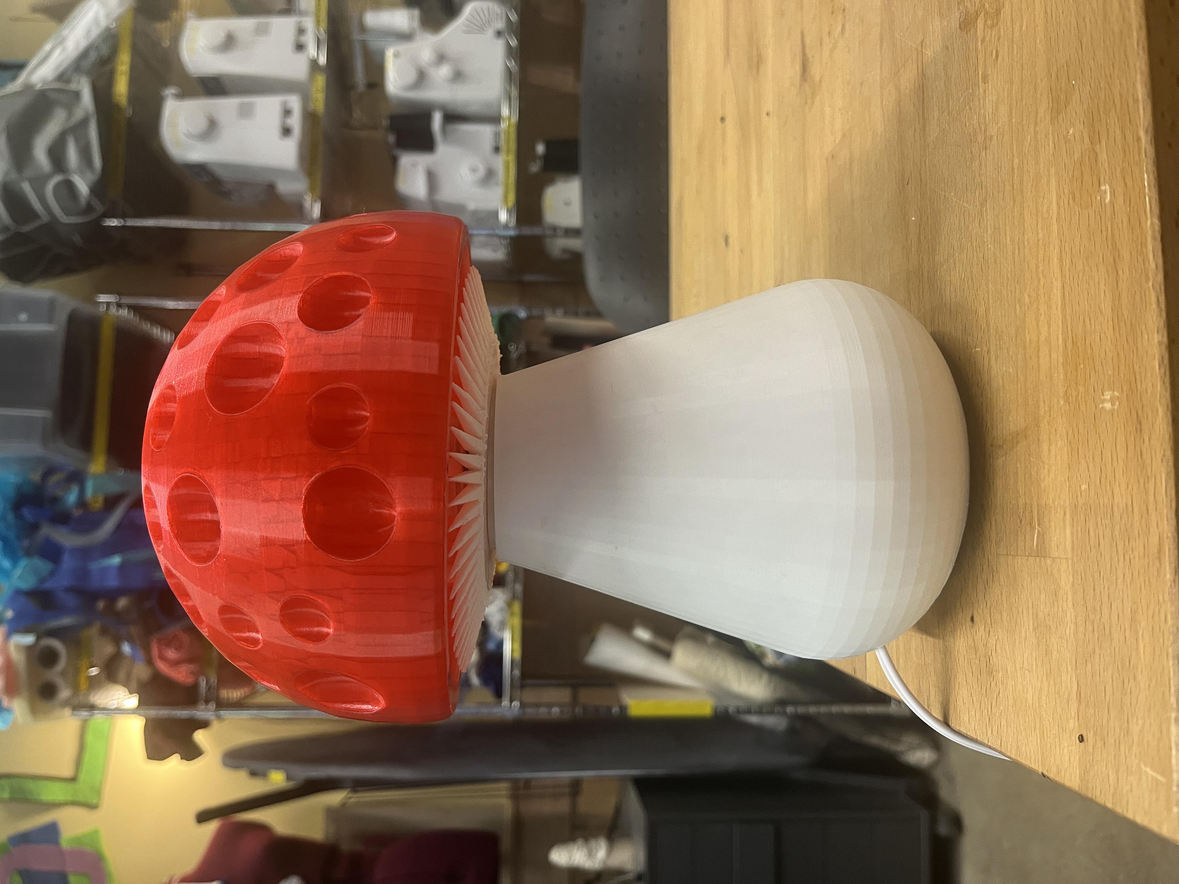 Mushroom lamp — light off